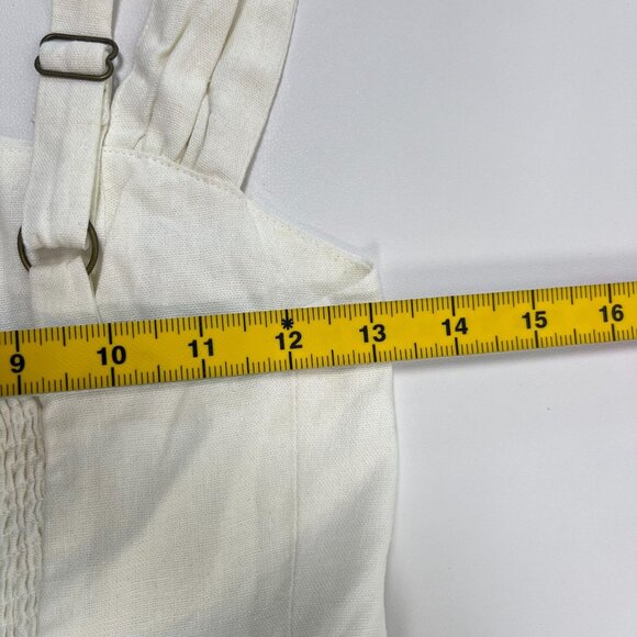 NWOT Farm Rio Stretch Linen Blend Cami Maxi Dress Size XS Classic Off White - Picture 11 of 11